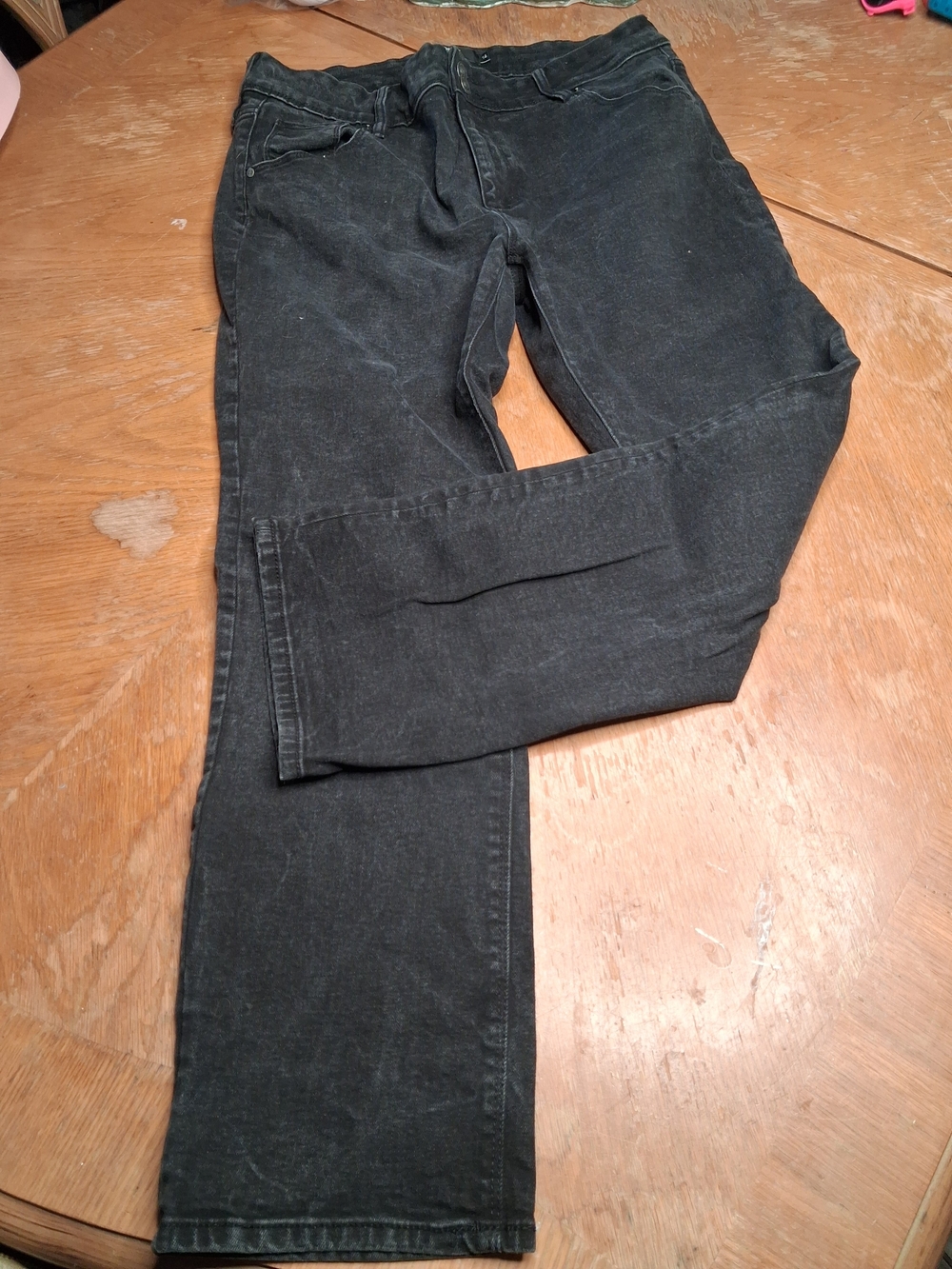 Hudson Jeans Black Washed Denim Trousers